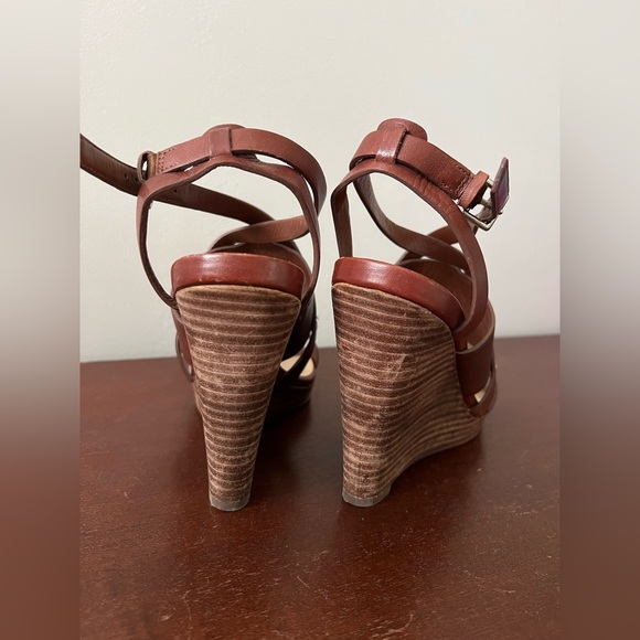 GUC. Cole Haan Wedge. Cognac. 7.5 - Picture 3 of 5